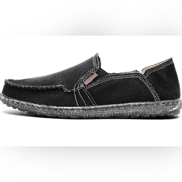 Slip-On Canvas Loafers Men Sz 11.5 Black NEW WITH TAGS - Picture 5 of 16